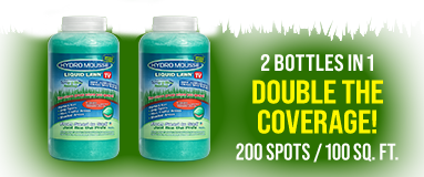 2 bottles in 1. Double the coverage! 200 spots / 100 sq. ft.